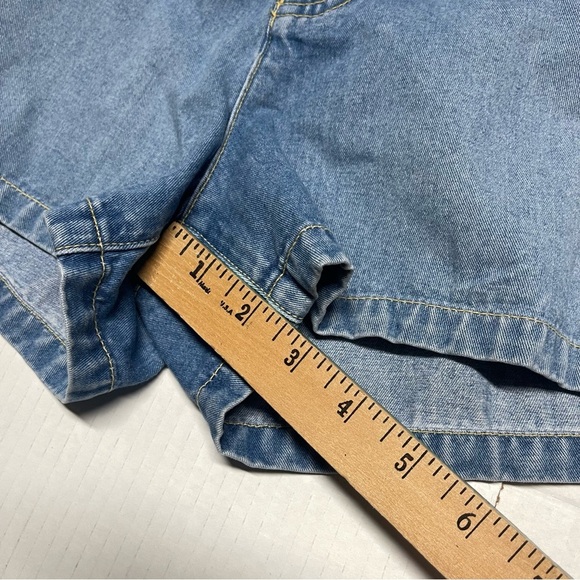 Tommy Hilfiger Blue Lace-Up Jean Shorts Sz 13 - Picture 6 of 9